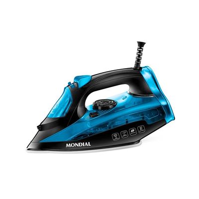 Ferro a Vapor Mondial F-53 com Spray – Preto/Azul azul,preto / 220