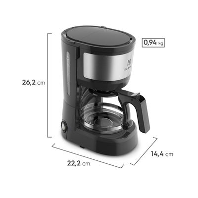 Cafeteira Elétrica Electrolux Efficiente ECM10 15 Xícaras - Preta Preto / 220