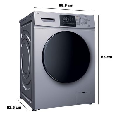 Lava e Seca TCL 11kg/7kg com Motor BLDC Inverter e Sistema Air Wash C311WDS - Prata Prata / 220