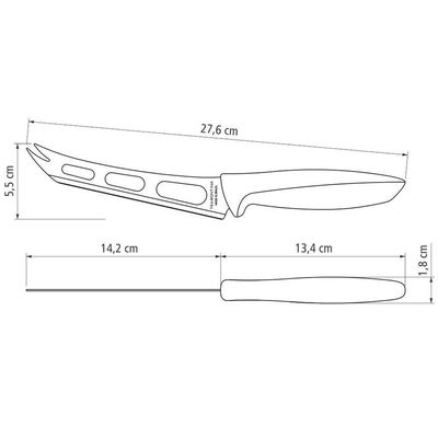 Faca 6" Chef Tramontina Plenus em Aço Inox - Cinza
