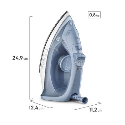 Ferro de Passar a Vapor Electrolux Efficient ESI10 com Spray e Base Antiaderente - Azul azul / 110