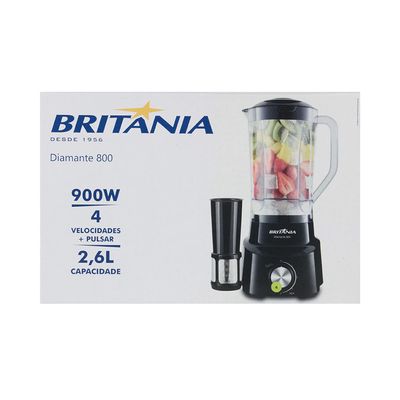 Liquidificador Britânia Diamante 800 Preto - 220V UNICA