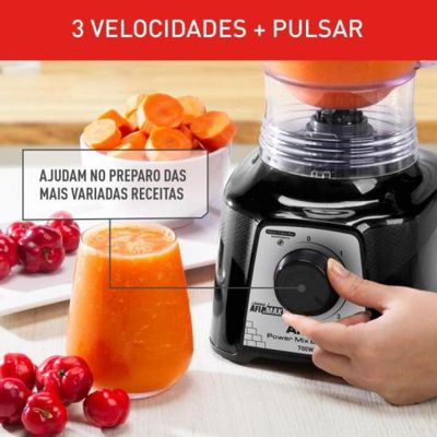 Liquidificador ARNO Power MIX Essential Preto 220V