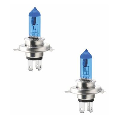 Par de Lampadas Halogenia Super Brancas CODE/TECH ONE 12V H4 60/55W