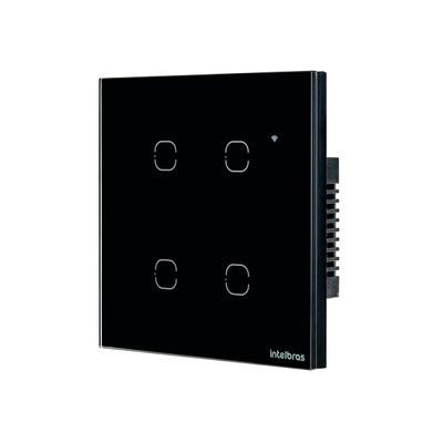 Interruptor SMART WI-FI Touch 4 Teclas Preto EWS 1004 4850028
