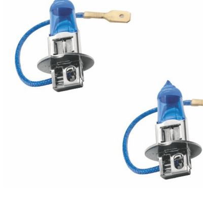 Par de Lampadas Halogenia Super Brancas CODE/TECH ONE 12V H3 55W