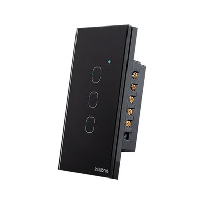 Interruptor SMART Zigbee Touch 3 Preto EZS 1003 4850049