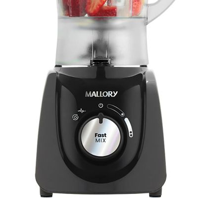 Liquidificador Mallory FAST MIX 520W 2VEL - B91202542  Preto  220 VOLTS