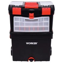 Caixa Plástica Para Ferramentas 24,5'' Com Rodas Worker
