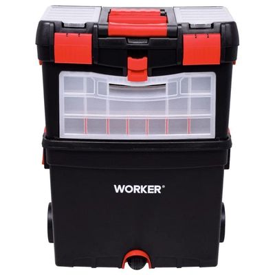 Caixa Plástica Para Ferramentas 24,5'' Com Rodas Worker