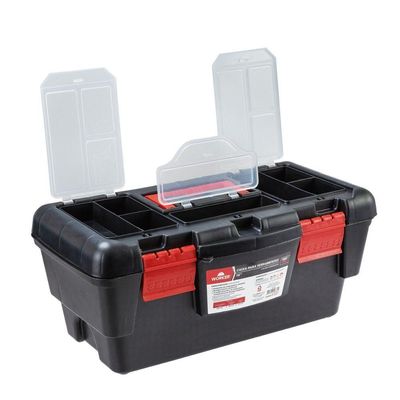 Caixa Plástica Para Ferramentas 16'' Com Bandeja Worker