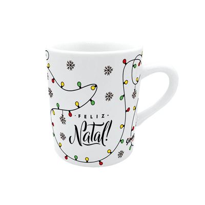 Caneca De Porcelana Com Coador Rena - Natal Mágico