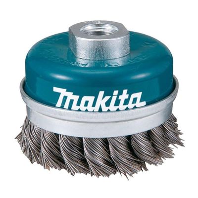 Escova Aço Copo 60 Mm M14 Trançado 2 Cx Pap Makita