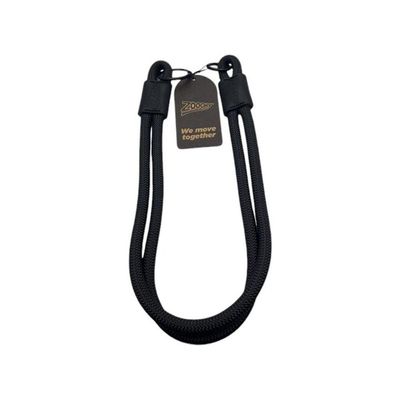 Coleira De Corda Dupla Preta 65cm Resistente Acqua Wave