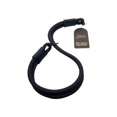 Coleira De Corda Dupla Preta 65cm Resistente Acqua Wave
