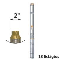 Motobomba Submersa Tipo Caneta Sem Caixa De Controle 1/3cv 60hz Mono 127v Esub-2/18s Eletroplas
