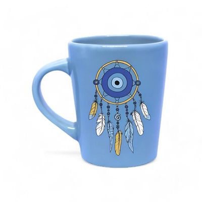 Caneca De Porcelana Azul 270ml - Filtro Dos Sonhos