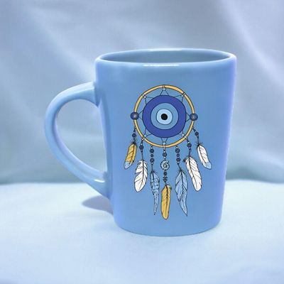 Caneca De Porcelana Azul 270ml - Filtro Dos Sonhos