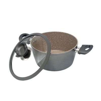 Caçarola Antiaderente 6,6l A Indução Revestida Em Granito ø28cm