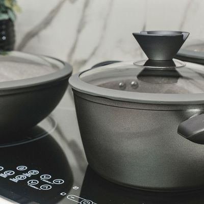 Caçarola Antiaderente 4,4l A Indução Revestida Em Granito ø24cm