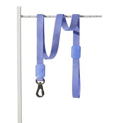 Coleira Ajustável E Guia Para Cães Violeta - M