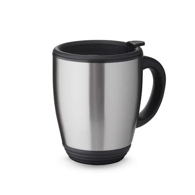 Caneca Térmica Em Aço Inox De 450ml Com Tampa Hermética