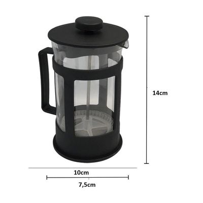 Cafeteira Francesa Prensa Inox Cremeira Jarra Cha Cafe Manual Coador Filtro 350ml French Press