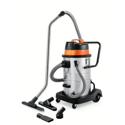 Aspirador Pó Sólidos Líquidos 127 V 1400 W Tanque Aço Inox Capacidade 50 Litros Tramontina Pro