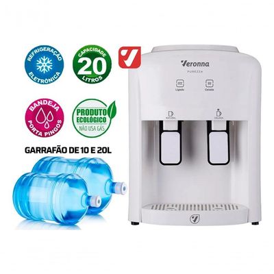 Bebedouro Refrigerado Eletrônico Veronna BE200 Água Gelada Bivolt