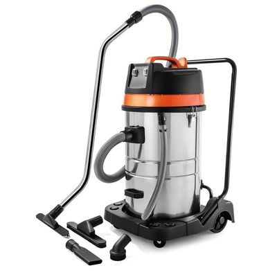 Aspirador Pó Sólidos Líquidos 127 V 2400 W Tanque Aço Inox Capacidade 80 Litros Tramontina Pro