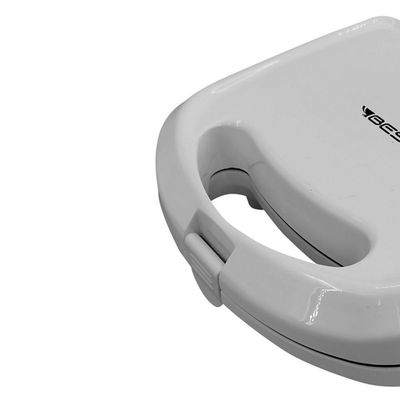 Sanduicheira Mini Grill Antiaderente Inox Branco 110V