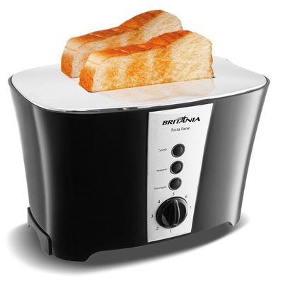 Torradeira De Pão Tosta Pane Britânia Preta 220V