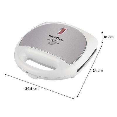 Sanduicheira Britânia Bello Pane Antiaderente Inox 750W 220V