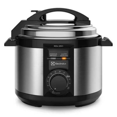 Panela De Pressão Elétrica Electrolux 3L Efficient Por Rita Lobo PCE15 Preta Com Inox 220V