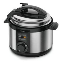 Panela De Pressão Elétrica Electrolux 3L Efficient Por Rita Lobo PCE15 Preta Com Inox 220V