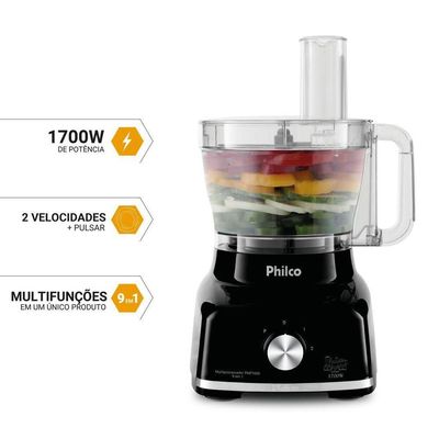 Multiprocessador Philco 9x1 Turbo PMP1600P 1700W 110V