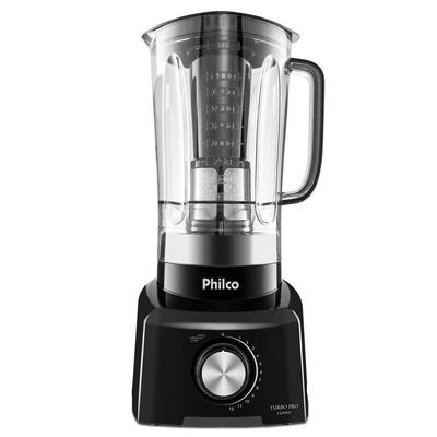 Liquidificador Philco 1200W 3L 12 Velocidades Preto Turbo Pro 110V