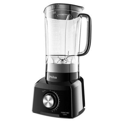 Liquidificador Philco 1200W 3L 12 Velocidades Preto Turbo Pro 110V