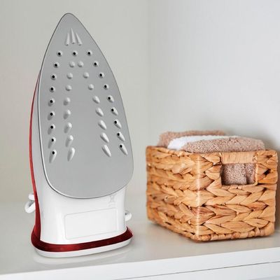 Ferro De Passar A Vapor Essentialgliss Arno FMQ Rosa E Branco 220V
