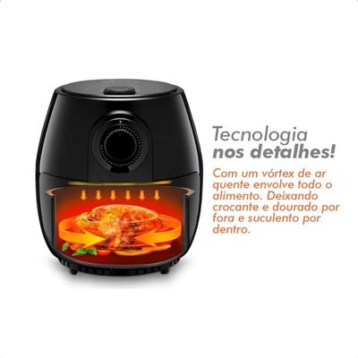 Fritadeira Elétrica Sem Óleo Air Fryer AF4001-M 3 Litros 1400W Tronos 220V