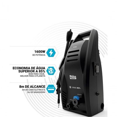Lavadora de Alta Pressão 1800psi Philco Force 1600W PLP2800 110V