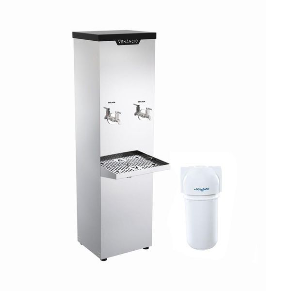Kit Bebedouro Industrial 25 Litros Refrigerado Inox Bi25l 220V + Filtro - Venâncio 220V