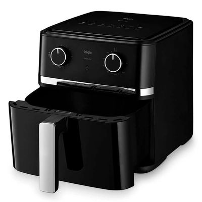 Fritadeira Elétrica Air Fryer Elgin Gran Fry 8L Preto 220V