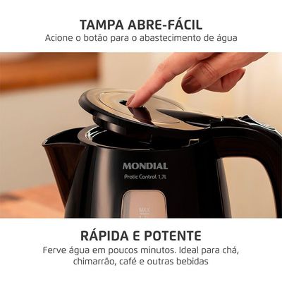 Chaleira Elétrica Pratic Control 17L Mondial CE-17-BC 110V