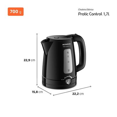 Chaleira Elétrica Pratic Control 17L Mondial CE-17-BC 220V