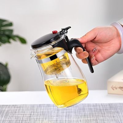 Chaleira Bule De Vidro Com Infusor Removível 900ml – Elegância, Praticidade E Sabor No Preparo