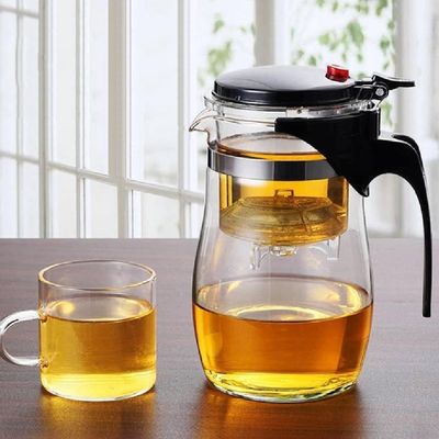 Chaleira Bule De Vidro Com Infusor Removível 900ml – Elegância, Praticidade E Sabor No Preparo