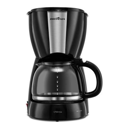 Cafeteira Britânia CP30 Inox Preta 110V