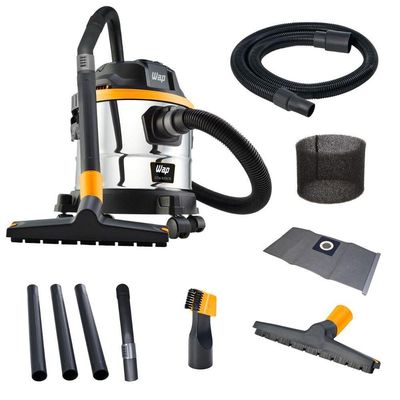 Aspirador De Pó E Água WAP Gtw Inox 15 Bocal De Sopro 110V