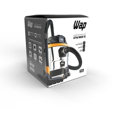Aspirador De Pó E Água WAP Gtw Inox 15 Bocal De Sopro 110V